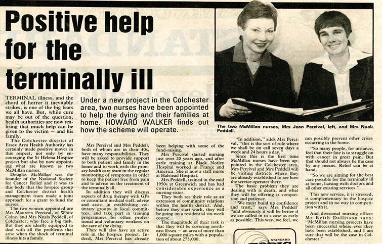 Positive help for the terminally ill