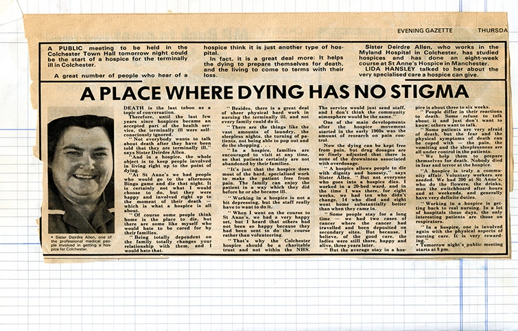 A place where dying has no stigma