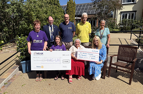 St Helena Hospice receives donation from Rotary Clubs