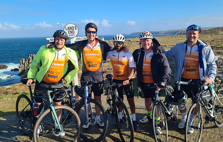 Cyclists raise 100k for St Helena Hospice